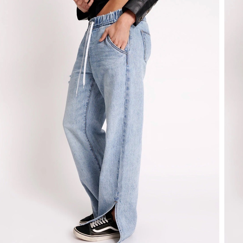 NWOT One Teaspoon Roadhouse Pull On Jeans Drawstring Waist Denim Women’s Medium